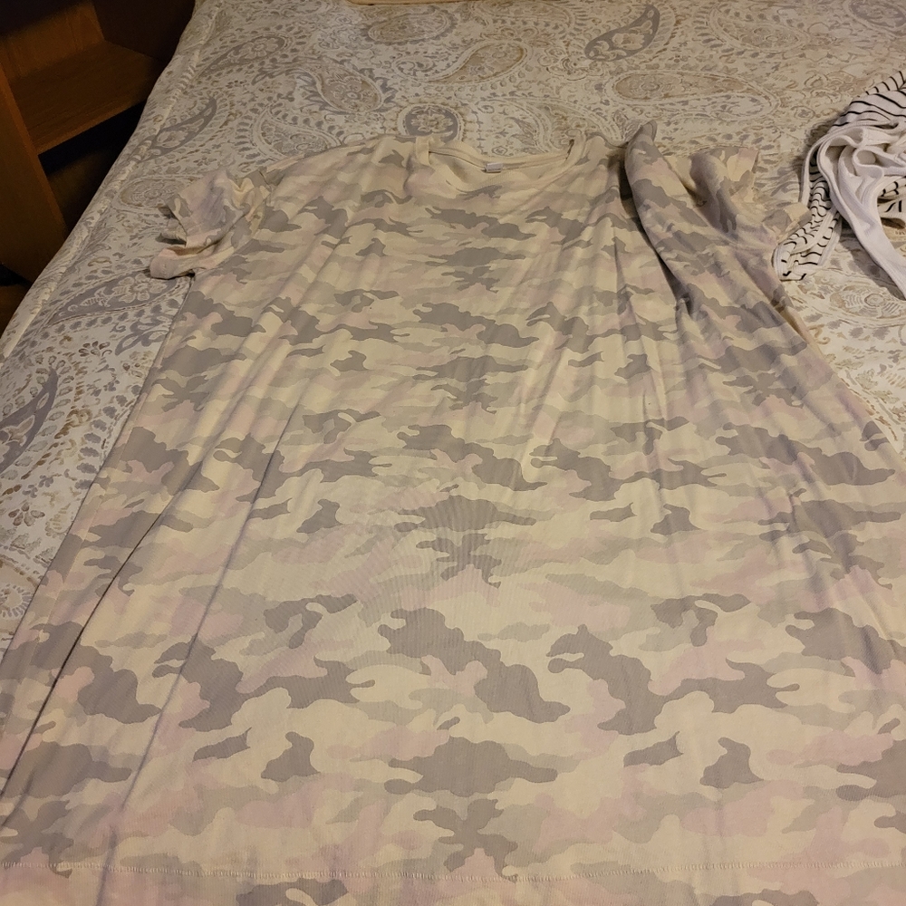 Camo tshirt dress